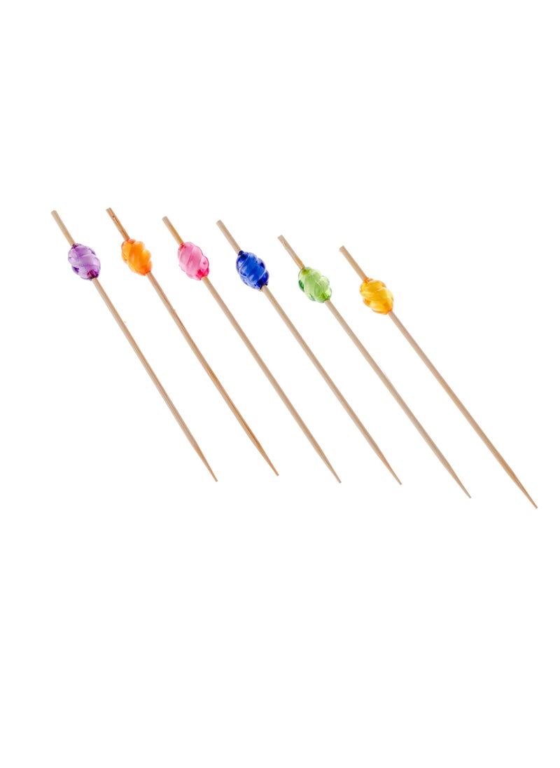 Dania - A set of dates and sweet sticks, consisting of 50 multi-colored pieces, with a glass holder - Image 1