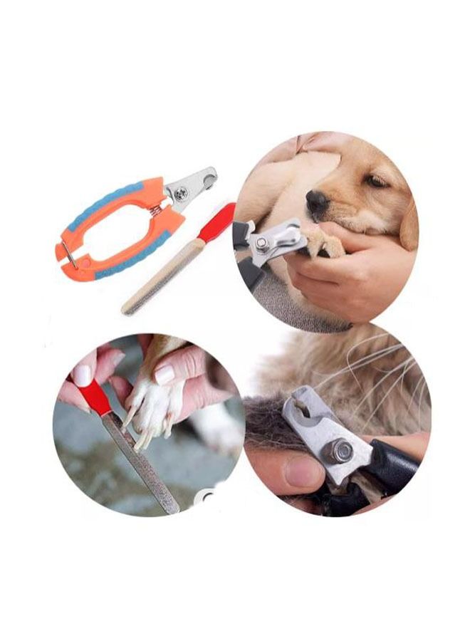 مقص للعناية بالحيوانات الأليفة 2 في 1 مع قفل - Image 2