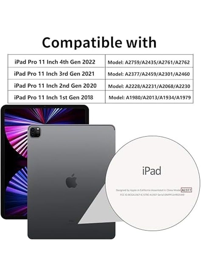 Procases ProCase Smart Case for iPad Pro 11" | 2022, 2021, 2020, 2018 – Slim Hard Back Stand Cover, 4th, 3rd, 2nd, 1st Gen - Image 2