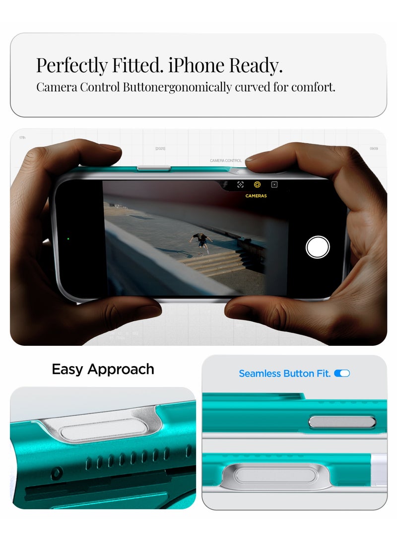 Spigen Classic C1 MagFit for iPhone 17 Pro MAX Case Cover with MagSafe & Extreme Protection Tech - Bondi Blue - Image 4