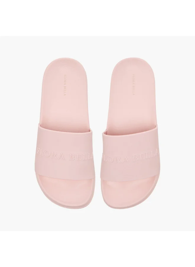فلورا بيلا من شو إكسبرس Women's Logo Detail Slip-On Slides