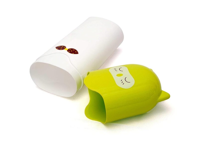 TEKZIE Tekzie Portable Cartoon Animal Toothbrush Holder Box Plastic Tooth Mug Plastic Toothpaste Case Multicolor Pack of 2 - Image 5