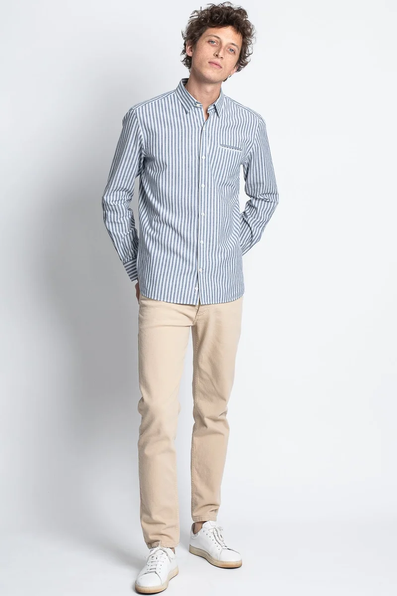 Jaqk W. Killarney - Blue Stripes Shirt