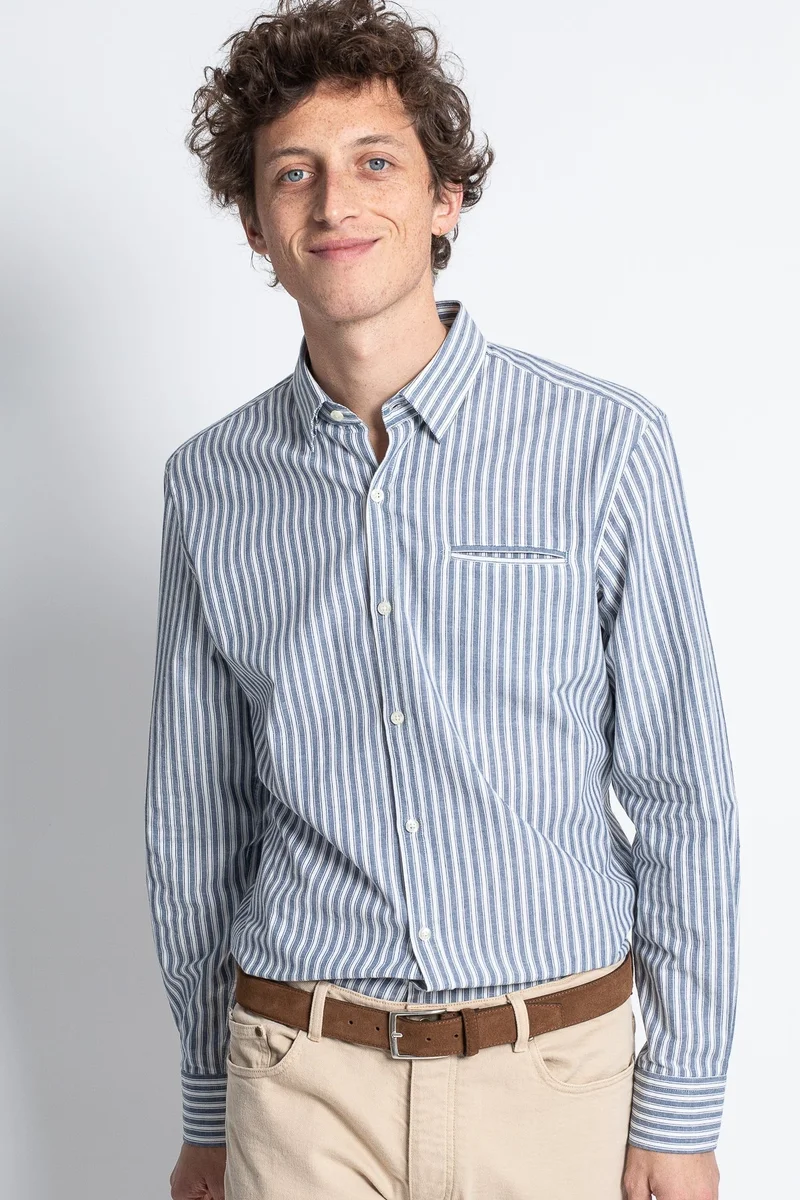 Jaqk W. Killarney - Blue Stripes Shirt