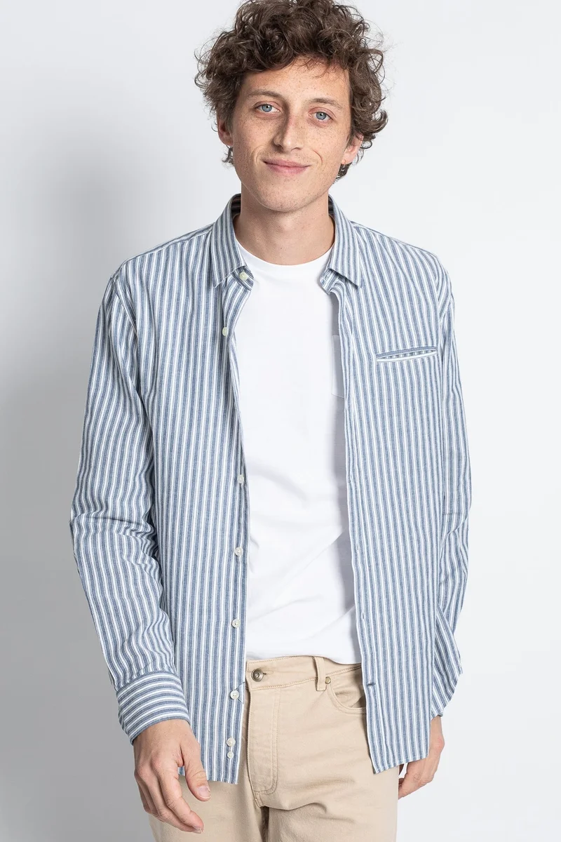 Jaqk W. Killarney - Blue Stripes Shirt