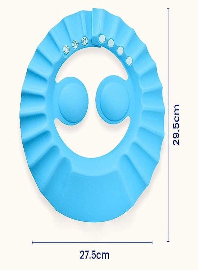 Jigva Baby Bath Shower Cap || Safe Shampoo Protection cap || Adjustable Hair Wash Cap || Babies Shield || Comfortable Wash Hair || Eye Ear Protector || Shower Cap Visor Hat - Image 2