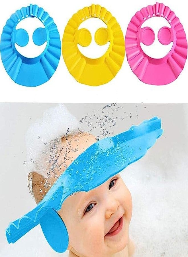 Jigva Baby Bath Shower Cap || Safe Shampoo Protection cap || Adjustable Hair Wash Cap || Babies Shield || Comfortable Wash Hair || Eye Ear Protector || Shower Cap Visor Hat - Image 4