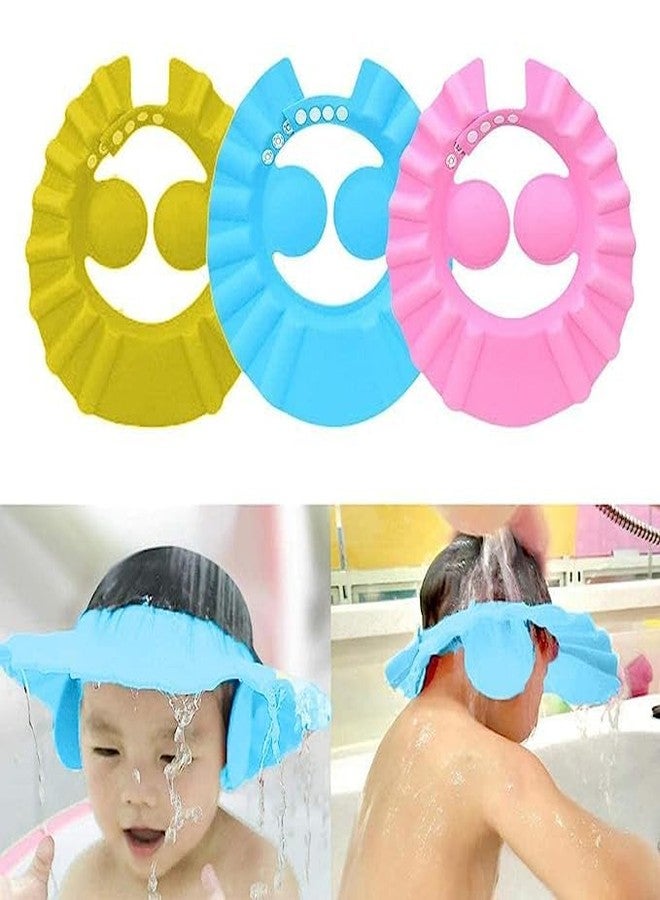 Jigva Baby Bath Shower Cap || Safe Shampoo Protection cap || Adjustable Hair Wash Cap || Babies Shield || Comfortable Wash Hair || Eye Ear Protector || Shower Cap Visor Hat - Image 3