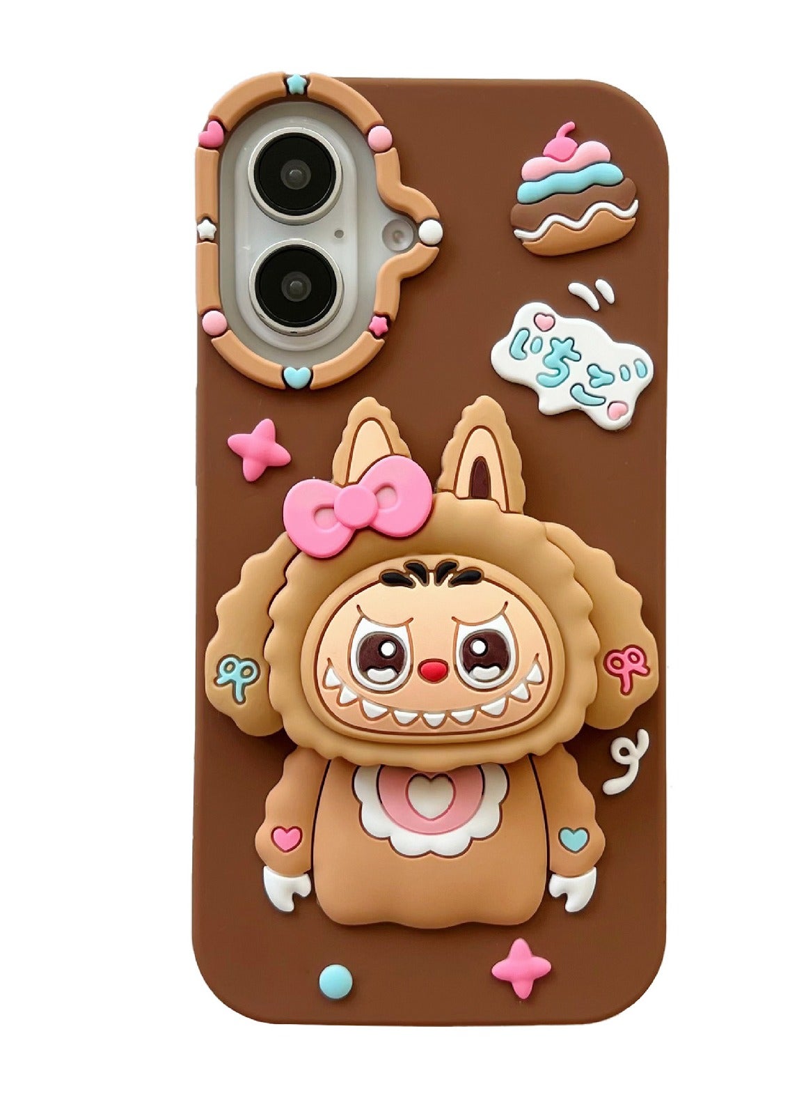 general Labubu-Style Silicone Shockproof Cartoon Case for iPhone 16 Pro ...