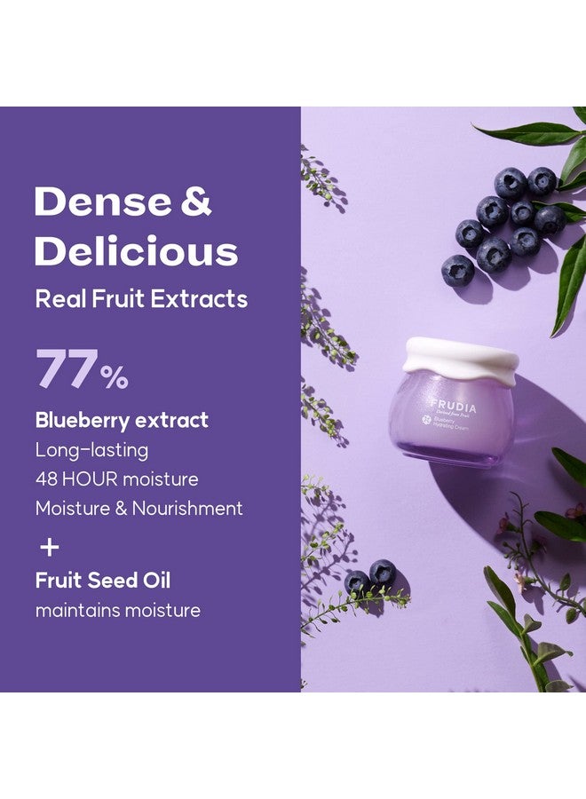 فروديا كريم فروديا ويلكوس المرطب بالتوت الأزرق | مرطب نباتي للوجه بخلاصة التوت الأزرق، بانثينول نباتي، WS BS Care EX | كريم مرطب للعناية بالبشرة الكورية للبشرة الجافة (1.85 أونصة سائلة) - Image 3