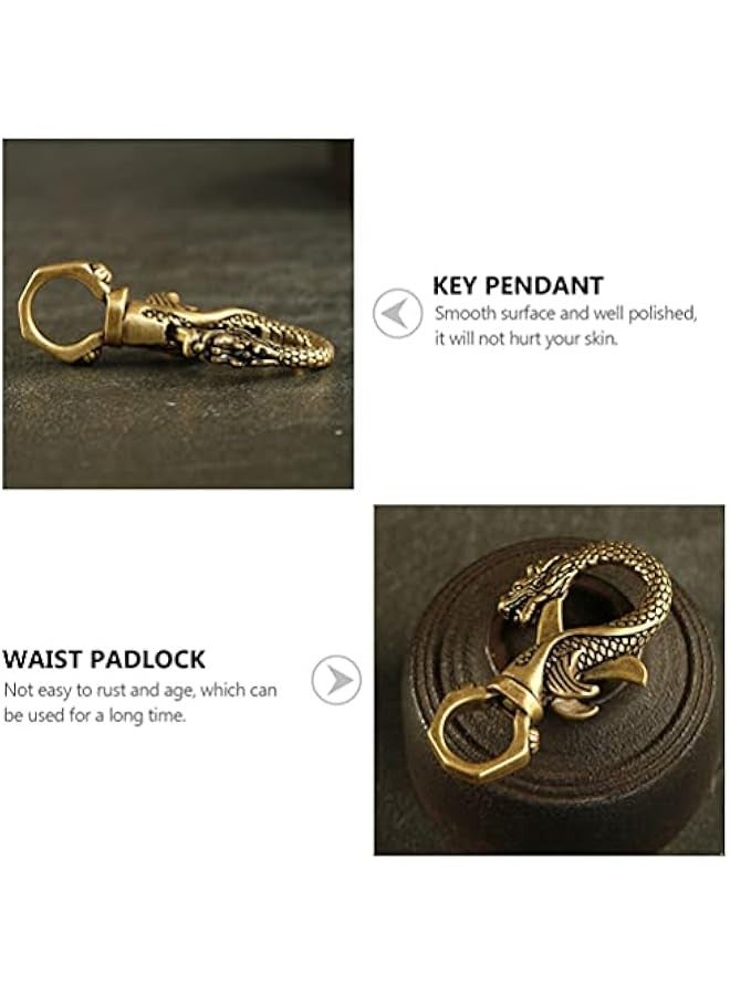 Wallet Keychain Antique Lobster Clasp Snap Hook Copper Lobster Claw Clasps Trigger Snap Hooks DIY Jewelry Finding Accessories for DIY Bags Necklace Bracelet Keychain Backpack Keychain - Image 2