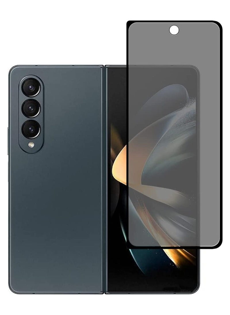 YJS Samsung Galaxy Z Fold 4 Front Screen Privacy Screen Protector Anti-Spy Tempered Glass Film 9H Hardness Scratch Resistant Bubble Free Glass Screen Protector for Samsung Galaxy Z Fold 4 - Image 1