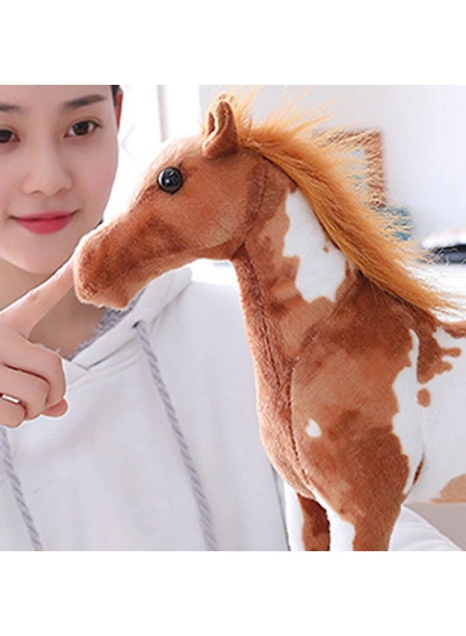 Tickles Standing Horse Soft Stuffed Plush Animal Toy for Kids Boys & Girls Birthday Gifts (Color: Brown & White Size: 55 cm) - Image 2