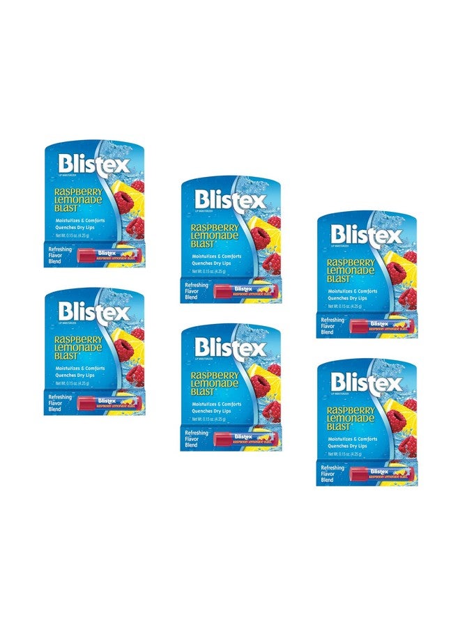 بليستكس واقي الشفاه بنكهة التوت والليمون من بليستكس، 0.15 أونصة (عبوة من 6 قطع) - Image 1