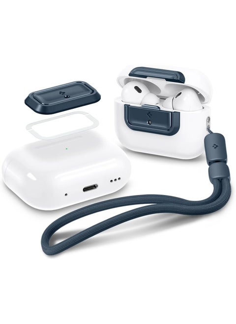 Lock Fit M for AirPods Pro 2 / Airpods Pro Secure Locking Device & Lanyard Strap with EZ Fit Install Kit [Charging Case NOT included] - Metal Slate