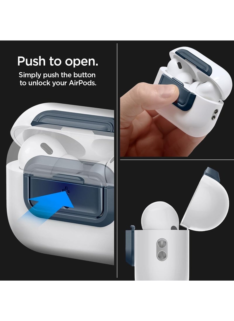 Lock Fit M for AirPods Pro 2 / Airpods Pro Secure Locking Device & Lanyard Strap with EZ Fit Install Kit [Charging Case NOT included] - Metal Slate