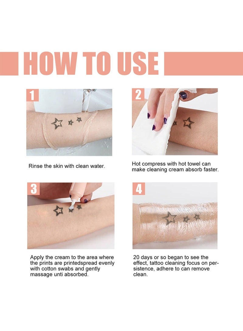 EELHOE Skin Pigment Erasing Cream Fast Tattoo Removal Cream Permanent Tattoo Removal Cream Painless Tattoo Removal - Image 4