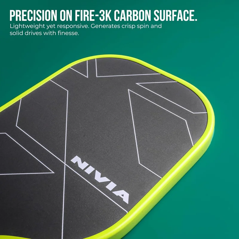 نيفيا Nivia K-3000 Pro Pickleball Paddle with Carbon Surface and Cushion Comfort Handle Grip