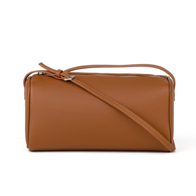 DONNAIN Premium Full-Grained Leather Crossbody Purses for Women, Hobo Bags for Women Crossbody with Adjustable Strap (Caramel-Lychee pattern, Small) - Image 2