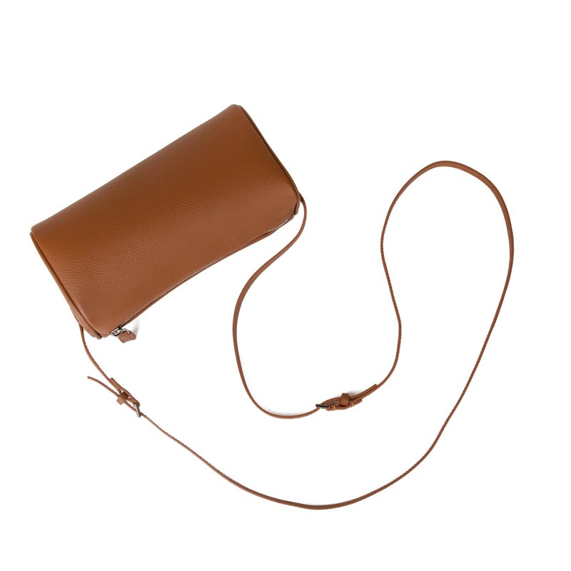 DONNAIN Premium Full-Grained Leather Crossbody Purses for Women, Hobo Bags for Women Crossbody with Adjustable Strap (Caramel-Lychee pattern, Small) - Image 1