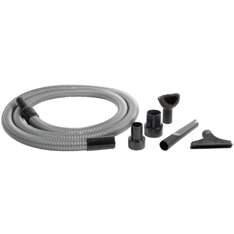 Cen-Tec Systems CenTec Systems Premium Attachment 2 Tank adapters and 125 Diameter End Shop Vacuum Extension Hose and Kit 10 Ft Silver 
