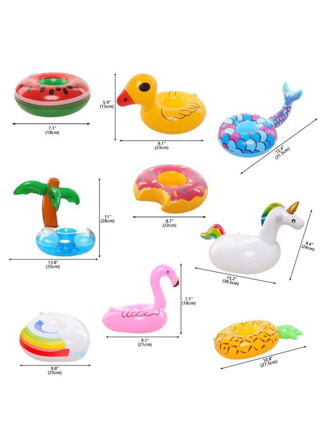 Bm Pool Floaties For Girl Dolls Fun Swimming Pool Party Ring Inflatable Drink Holder For11.5 Inch Dolls Pool Toys  - Image 3