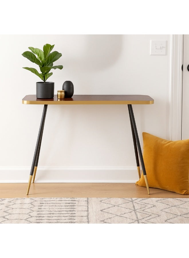 PixelsFurniture Pixels Furniture Console Table, Entryway with Wood Top and Metal Ends, Versatile - Image 2