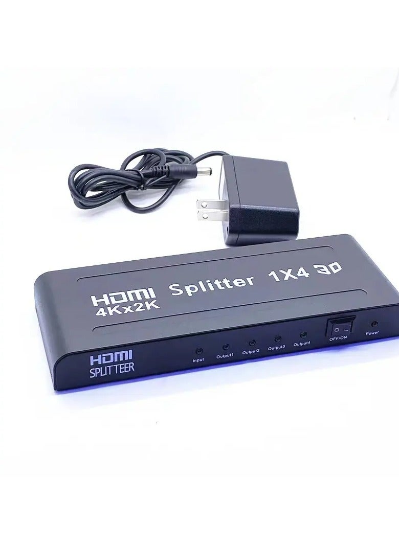 HDMI Splitter 4K  1 in 4 Out  HDCP Ultra HD 4k x 2K 3D 1080p 2160p,Supports 3D High Resolutions - Image 2