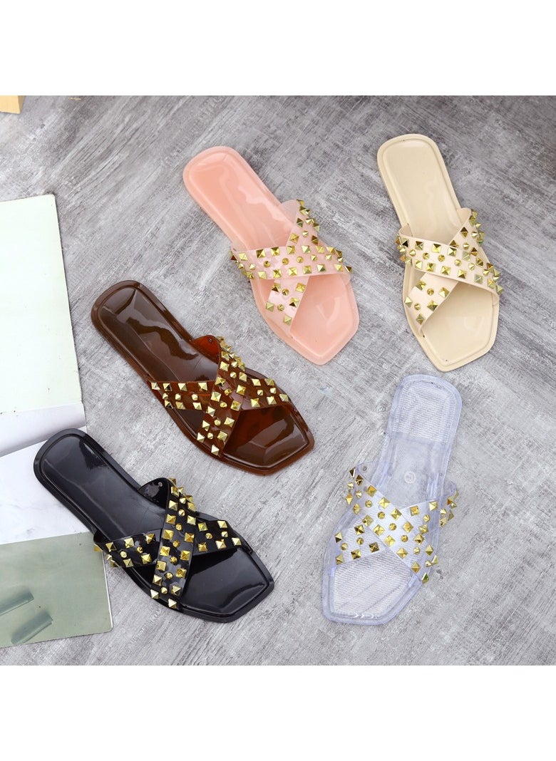 KUYING New Fashion Outgoing Flat Bottom Slippers  - Image 3