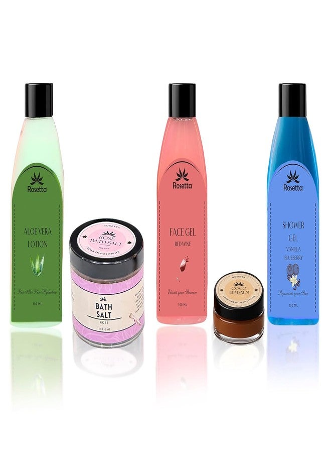 روزيتا حقيبة يد نسائية من روزيتا مع مجموعة هدايا للعناية بالبشرة بالأعشاب | حقيبة كتف من الجلد النباتي مع جل للوجه، جل استحمام، لوشن الصبار، وملح استحمام | هدية مثالية للنساء (لون الخوخ) - Image 4