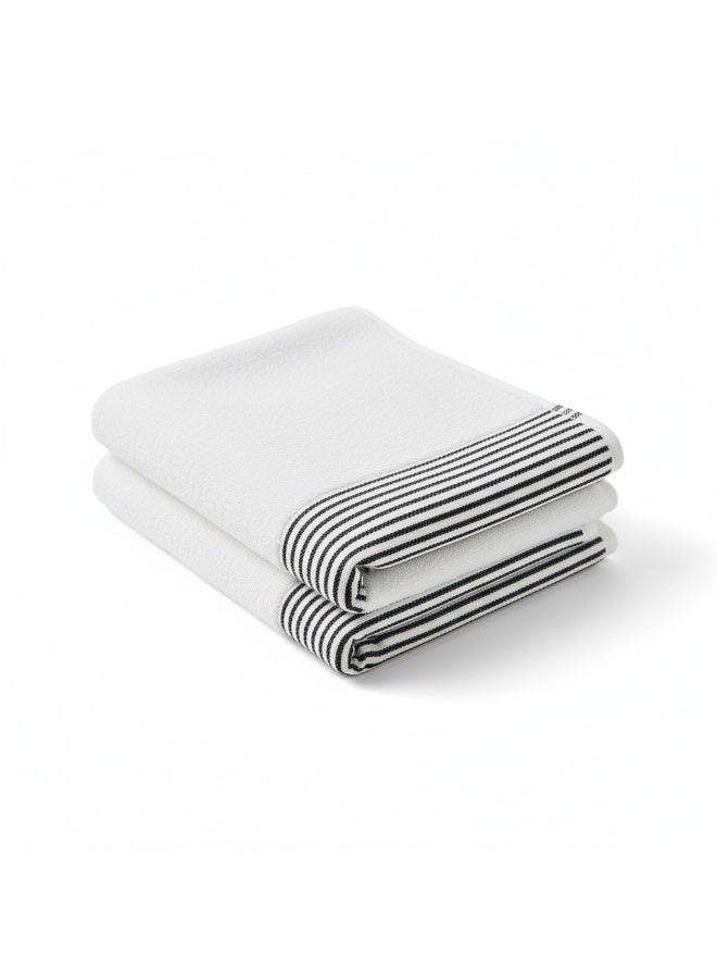 Cade Luxury Hand Towels - 100% Cotton, Ultra Soft and Highly Absorbent, Hotel & Spa Quality Hand Towels - Pack of 2
