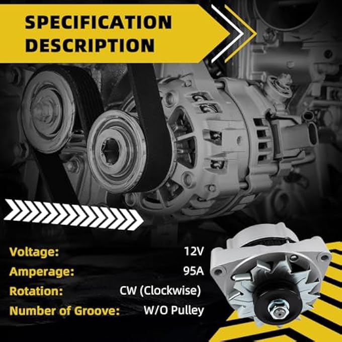 HXYBBGS 01184044 1184022 Alternator Compatible with Deutz Engine TCD2.9L4 TCD3.6L4 Replace 01184026 - Image 3