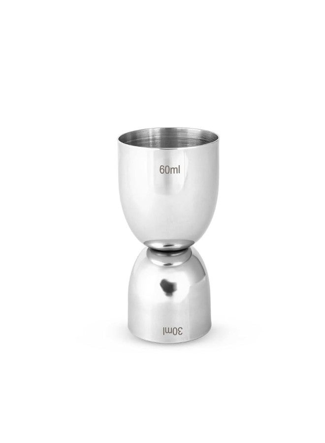 MAXONIC Double Sided Cocktail Jigger Set, 30ml/60ml Stainless Steel Peg Measurer, Damru and Tall Design Set of 2 (Combo 2) - Image 3