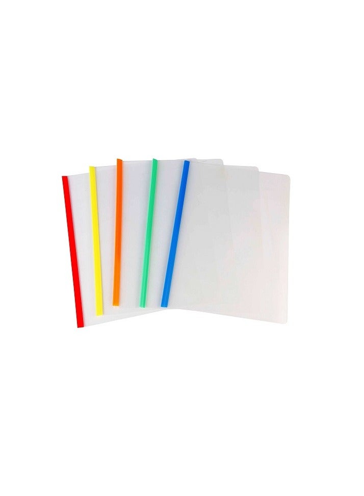 Libra Sliding Bar File A4 Mix Color (Pack of 5pcs) - Image 2