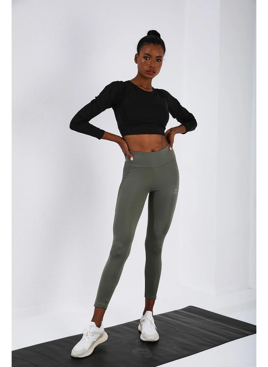 Tommy Life Çağla Women's High Waist Slim Fit Skinny Leg Leggings-94568