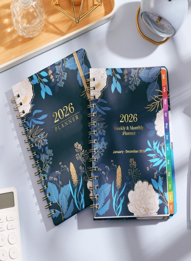 Indeme مخطط 2026 - مخطط 2026، مخطط أسبوعي وشهري، من يناير 2026 إلى ديسمبر 2026، 6.4 بوصة × 8.5 بوصة، تجليد حلزوني مزدوج، فواصل شهرية ملونة، جيب داخلي، إغلاق مطاطي، مناسبات، اقتباس ملهم - Image 2