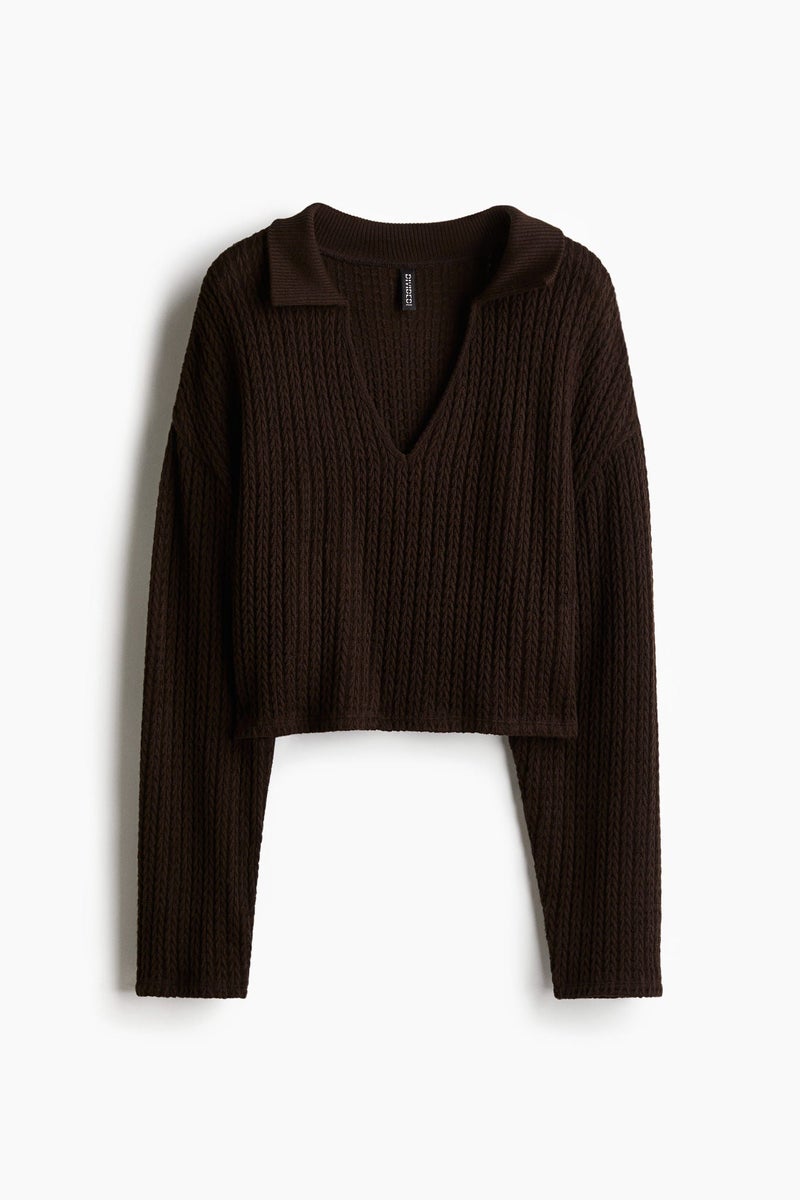 H&M Oversized Cable-Knit-Look Jumper - Image 4