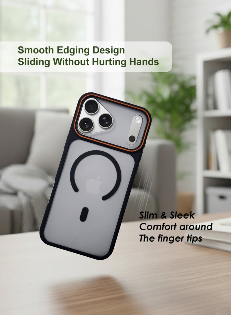 Apple iPhone 17 Pro Max MagSafe Case Magnetic Back Cover,Anti-Yellow Shockproof Back Cover,Slim Phone Cover with Strong Magnet for Apple iPhone 17 Pro Max - Image 2