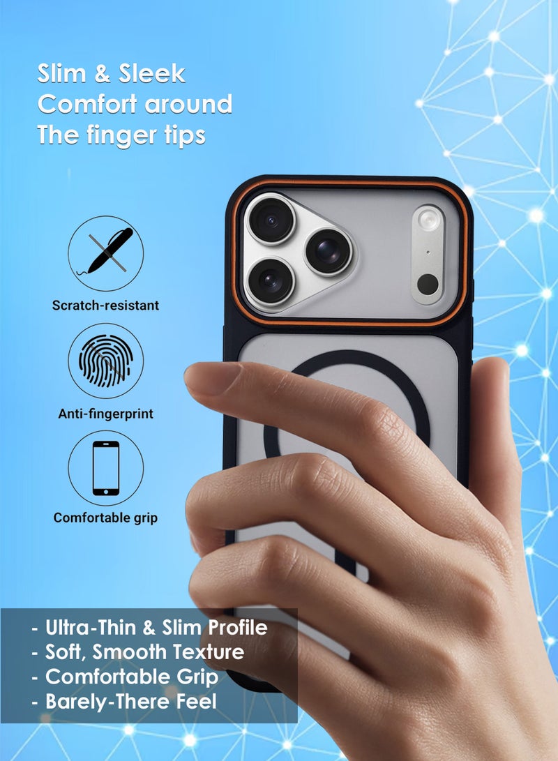 Apple iPhone 17 Pro Max MagSafe Case Magnetic Back Cover,Anti-Yellow Shockproof Back Cover,Slim Phone Cover with Strong Magnet for Apple iPhone 17 Pro Max - Image 5