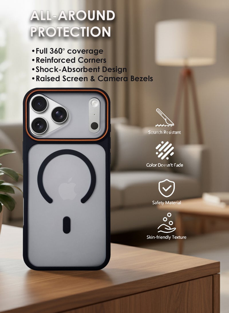 Apple iPhone 17 Pro Max MagSafe Case Magnetic Back Cover,Anti-Yellow Shockproof Back Cover,Slim Phone Cover with Strong Magnet for Apple iPhone 17 Pro Max - Image 3