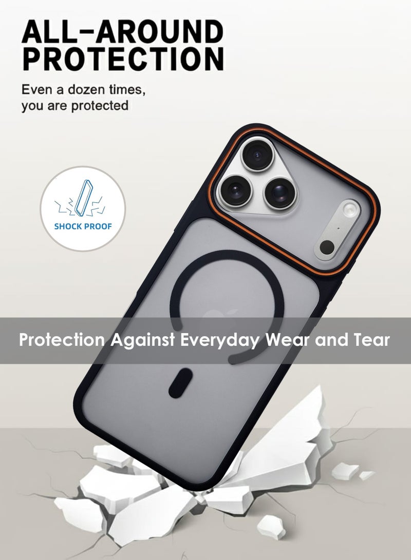 Apple iPhone 17 Pro Max MagSafe Case Magnetic Back Cover,Anti-Yellow Shockproof Back Cover,Slim Phone Cover with Strong Magnet for Apple iPhone 17 Pro Max - Image 4