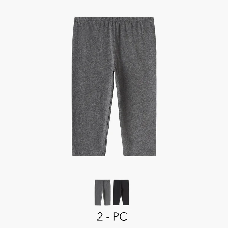 سبلاش فيڤ Set of 2 - Cropped Leggings with Elasticised Waistband