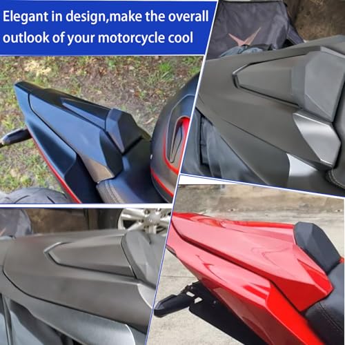 Midimttop Mototcycle Passenger Pillion Rear Seat Cover Solo Fairing Cowl compatible for HO&N&DA CB650R CBR650R CB 650R CBR 650 R Accessories 2024 2025(Matte Black) - Image 4