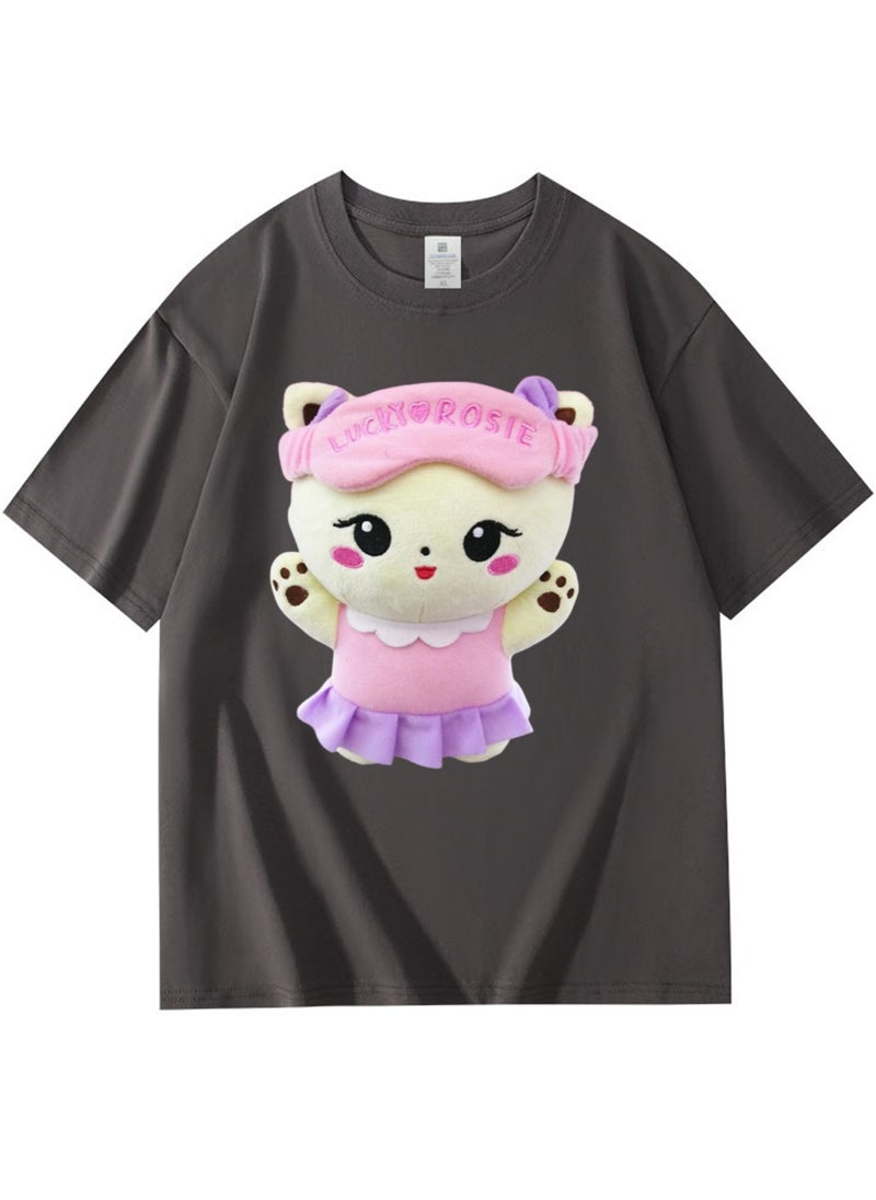 NIBEMINENT Blackpink Printed Cotton Short Sleeves T-Shirt 