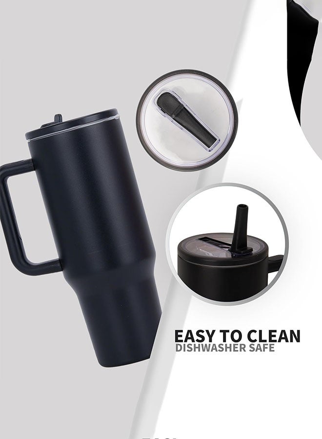 40 oz Stainless Steel Vacuum Insulated Tumbler with Straw Lid and Handle 40oz Leak-proof Travel Mug for Water, Iced Tea or Coffee, Smoothie and More - Image 3