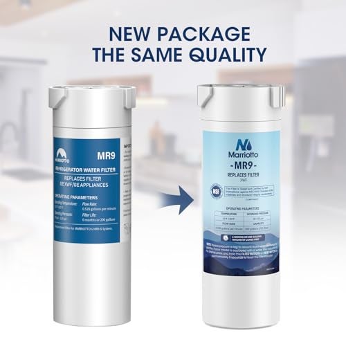 MARRIOTTO XWF Water Filter, Replacement for GE Refrigerator, Compatible With French-Door Models, 2 Pack (Not XWFE) - Image 3