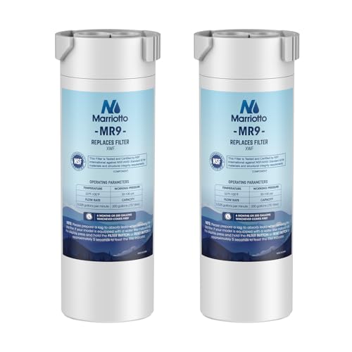 MARRIOTTO XWF Water Filter, Replacement for GE Refrigerator, Compatible With French-Door Models, 2 Pack (Not XWFE) - Image 1