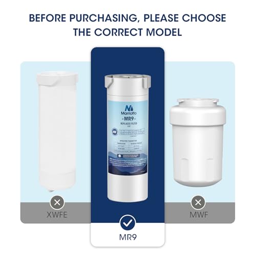 MARRIOTTO XWF Water Filter, Replacement for GE Refrigerator, Compatible With French-Door Models, 2 Pack (Not XWFE) - Image 2