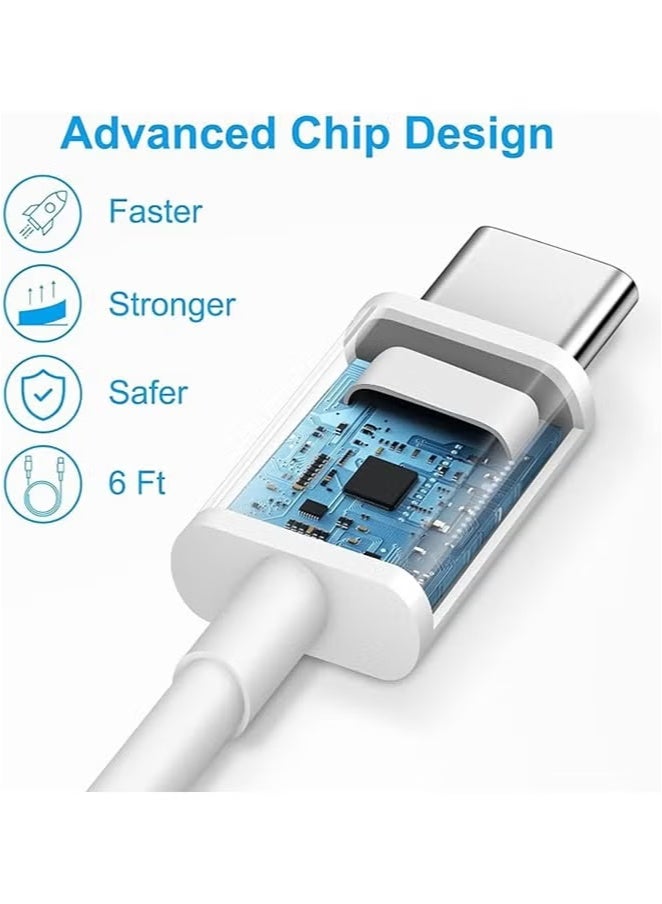 For iPhone 16, iPhone15 Pro Max Charger With USB C Port 35 Watt with 1M iPhone Fast Charging Cord Type C to C for iPhone 16 / 15 Pro max/15 Pro/15 plus/15, Samsung S24 and all USB C mobiles / Tabs - Image 3