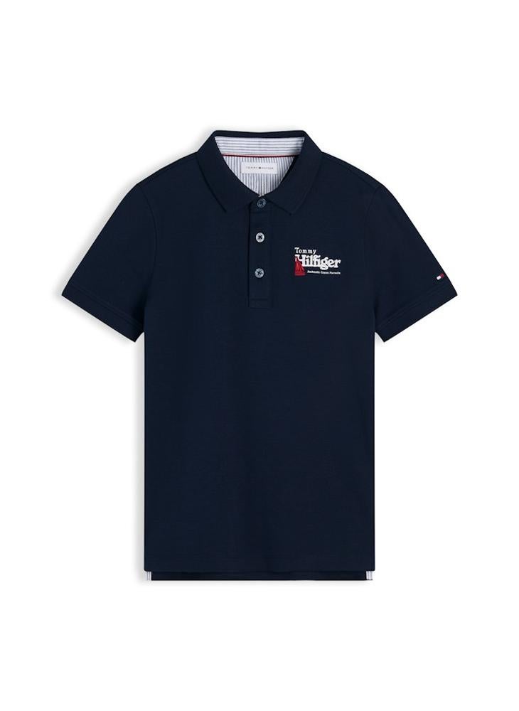 TOMMY HILFIGER Regular Fit Graphic Embroidery Polo Shirt - Image 5